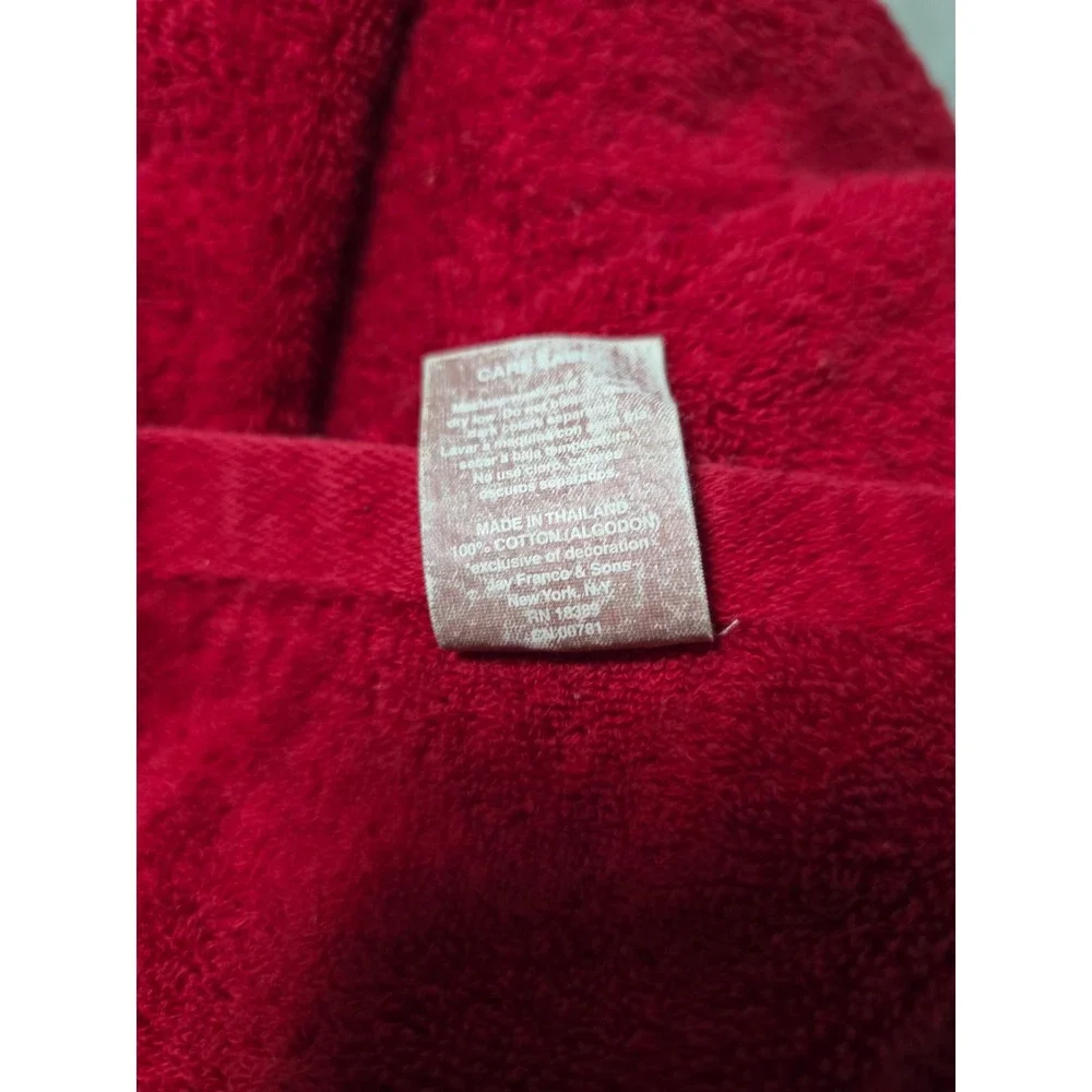 2006 Betty Boop Red Bath Towel‎ Cartoon Character Embroidered Soft Terry (B)